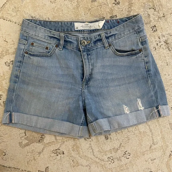 H&M High Rise Jean Shorts - Picture 2 of 4